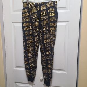 MARVEL Gold‎ Foil Black Joggers Small